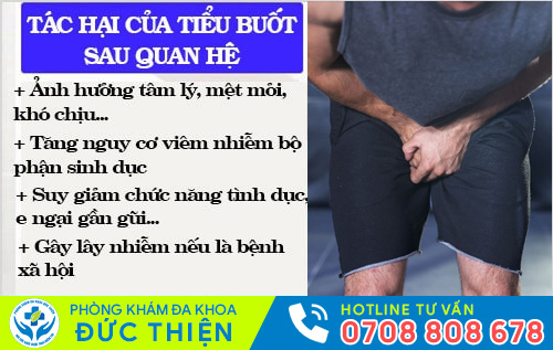 Quan hệ bị đi tiểu buốt dẫn đến nhiều biến chứng nguy hiểm