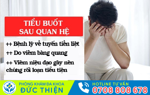 Những nguyên nhân khiến nam giới bị tiểu buốt sau quan hệ