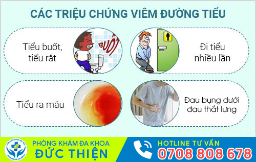 Các triệu chứng viêm đường tiểu