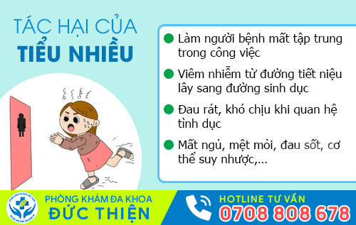 Tác hại của tiểu nhiều