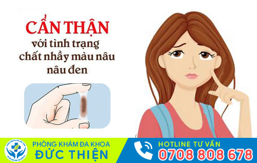 Chất nhầy màu nâu