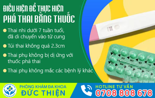 Điều kiện để thực hiện phá thai bằng thuốc