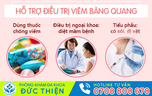 Hỗ trợ điều trị viêm bàng quang