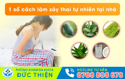 1 số cách làm sảy thai tự nhiên tại nhà