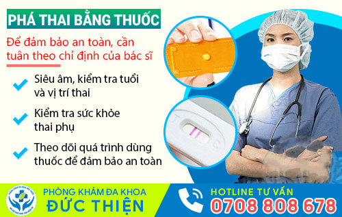 Thai dưới 7 tuần tuổi nên phá thai bằng thuốc để đảm bảo an toàn