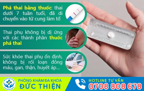 Phá thai 1 tháng bằng thuốc