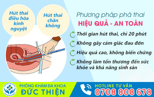 Hút thai chân không phù hợp với thai từ 8 - 12 tuần tuổi