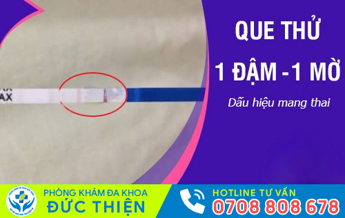 Que thử thai 1 vạch đậm 1 vạch mờ