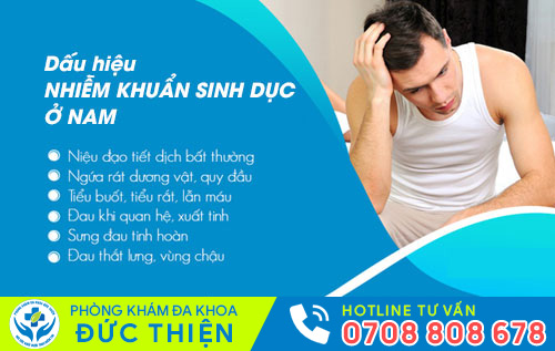 Dấu hiệu nhiễm khuẩn sinh dục ở nam