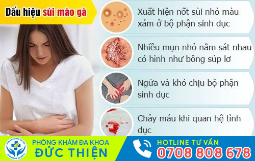 Dấu hiệu bệnh sùi mào gà