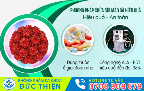 Phòng khám Đức Thiện - địa chỉ chữa sùi mào gà dương vật hiệu quả