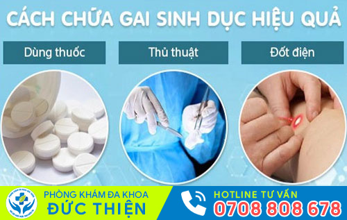 Phương pháp hỗ trợ điều trị gai sinh dục
